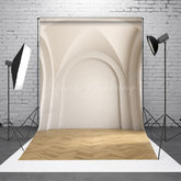 Lofaris Luxury White Building Retro Wall Backdrop For Photo